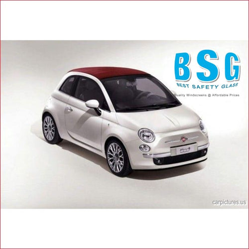 Fiat 500 Cabriolet Artwork 268mm from top 08- Windscreen - Windscreen