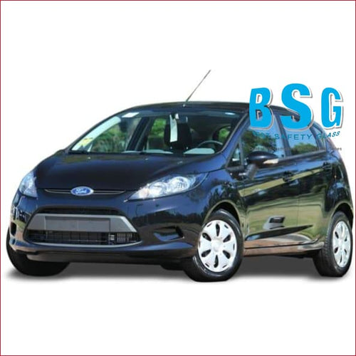 Ford Fiesta Mirro below artwork VIN 150mm to side Narrow bottom artwork 08-11 Windscreen - Windscreen